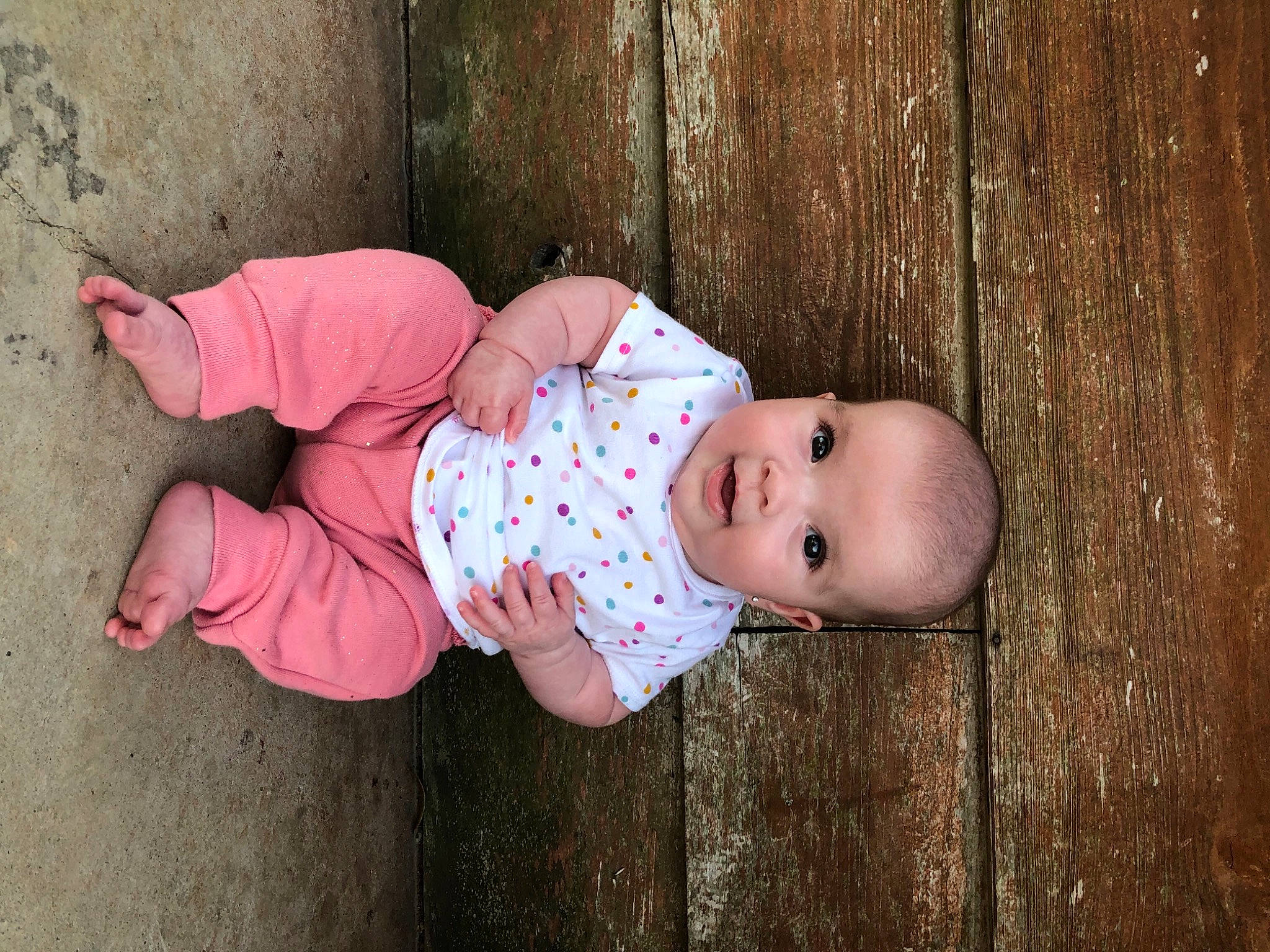 Vada joined the competition — help win amazing prizes! baby, baby_toddler_clothing, child, pattern, person, pink, product, skin, toddler