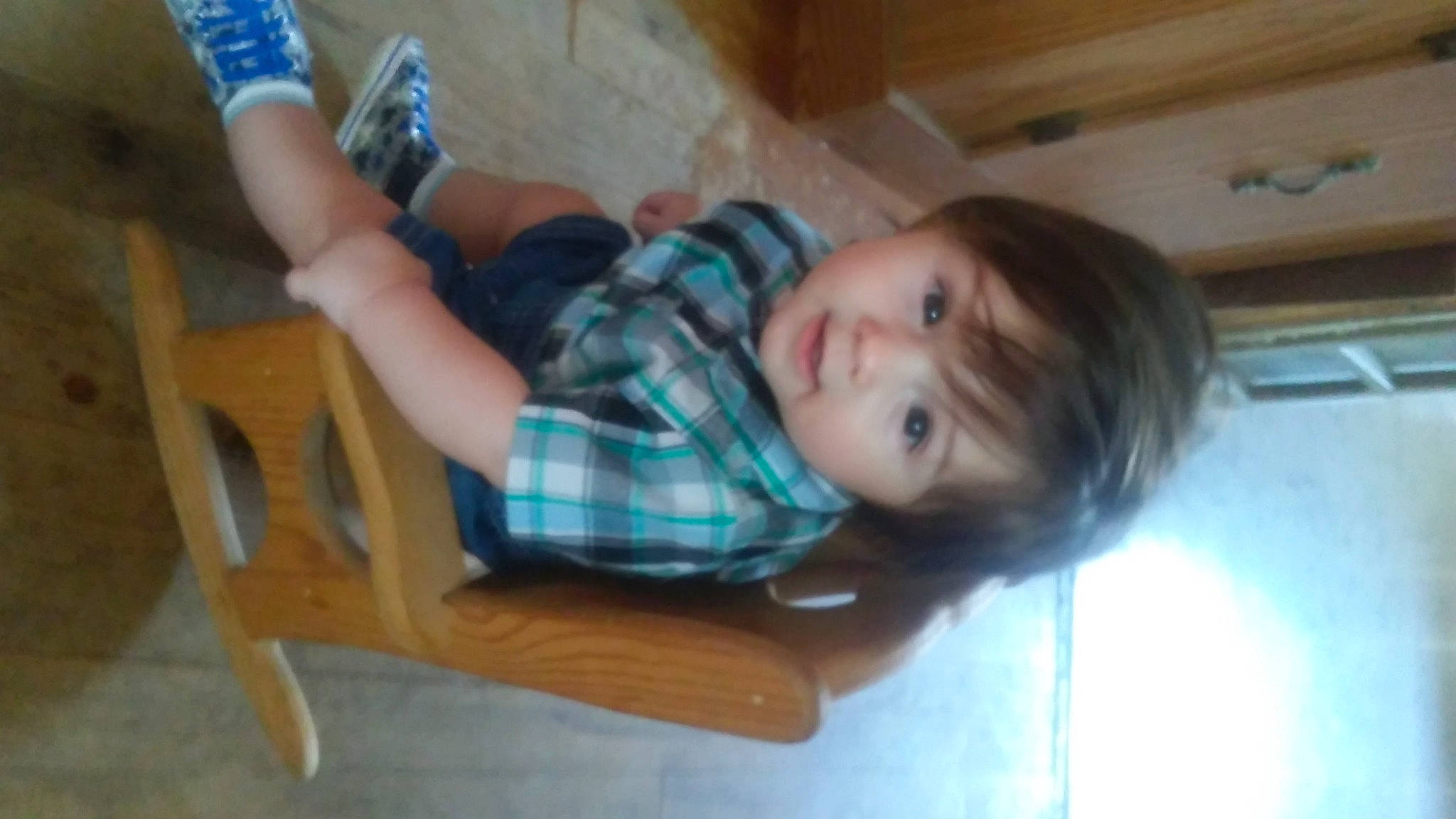 Nathan joined the competition — help win amazing prizes! baby, baby_toddler_clothing, chair, cheek, child, comfort, face, floor, flooring, fun, hardwood, head, nose, person, room, sitting, skin, sock, toddler, tree