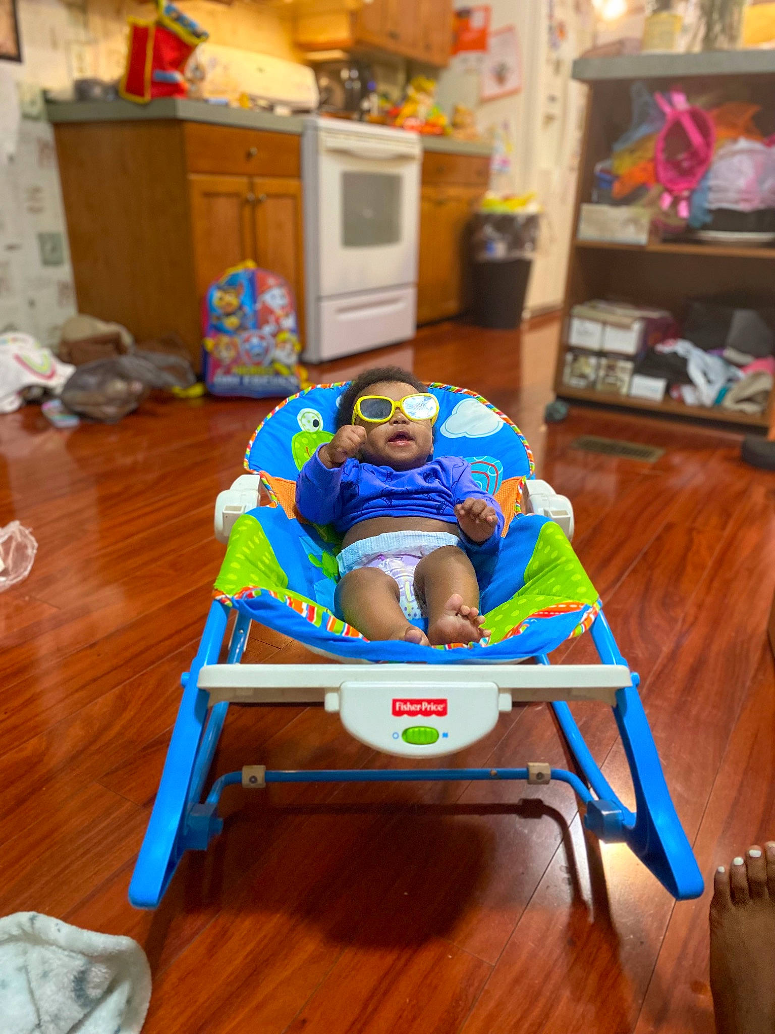 Kingston joined the competition — help win amazing prizes! baby, baby_toddler_clothing, cabinetry, child, comfort, floor, flooring, fun, hardwood, kitchen_appliance, laminate_flooring, leisure, person, room, sitting, sunglasses, toddler, wood, wood_flooring, wood_stain