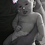Keyden participe au concours pour gagner de l'argent avec cette photo : arm, baby, black_and_white, cat_ears, child, cute, diaper, digital_filter, expression, face, flower_crown, hand, holding, human, indoors, infant, person, skin, smiling, whiskers