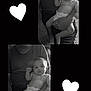 Keyden participe au concours pour gagner de l'argent avec cette photo : adult, baby, black_and_white, casual_clothing, diaper, duplicate_image, family, floor_tiles, hand, heart_shape, holding, indoor, infant, lap, love, monochrome, person, portrait, seated, tshirt