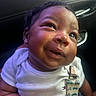 Kashton joined the competition — help win amazing prizes! baby, child, smiling, face, white_shirt, strap, close_up, car_interior, cute, happy, infant, portrait, skin, hand, eyes, young_child, clothing, seat, light, expression