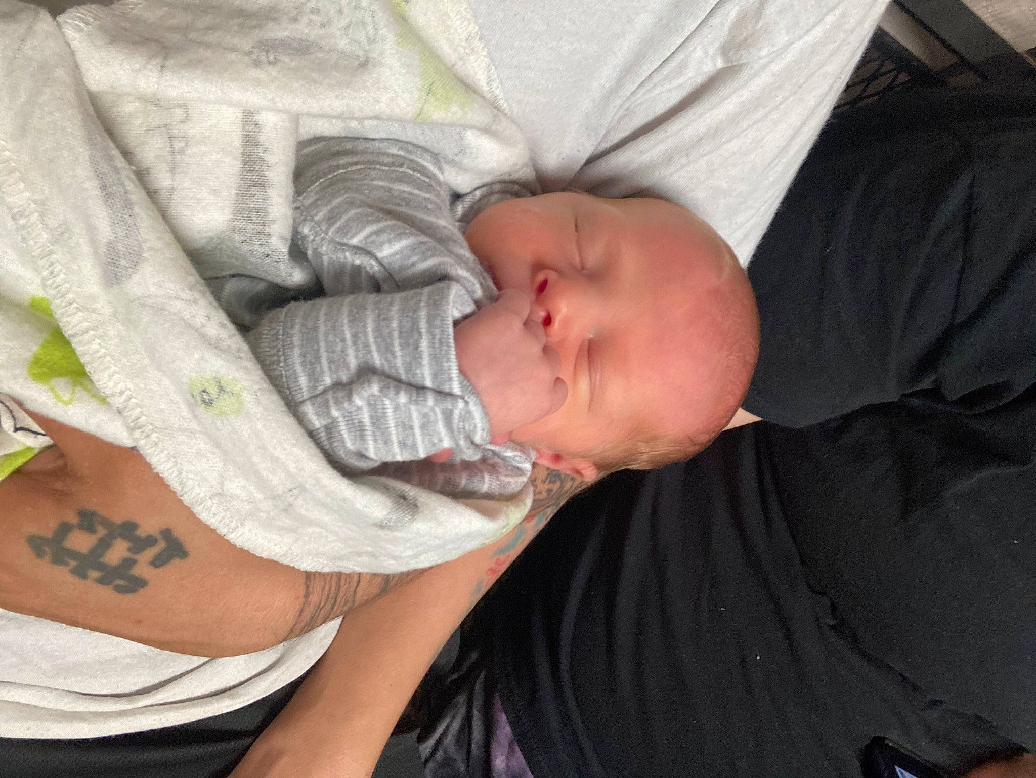 Bentley joined the competition — help win amazing prizes! baby, baby_products, baby_sleeping, baby_toddler_clothing, cheek, child, comfort, elbow, hat, nap, pattern, person, sitting, skin, sleep, sleeve, t_shirt, toddler