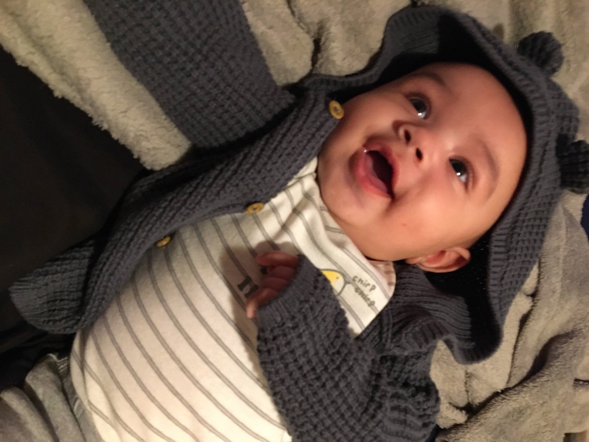 Dj joined the competition — help win amazing prizes! baby, baby_toddler_clothing, cheek, chin, comfort, eyebrow, face, facial_expression, finger, flash_photography, happy, headwear, iris, lip, mouth, nose, person, skin, sleeve, smile