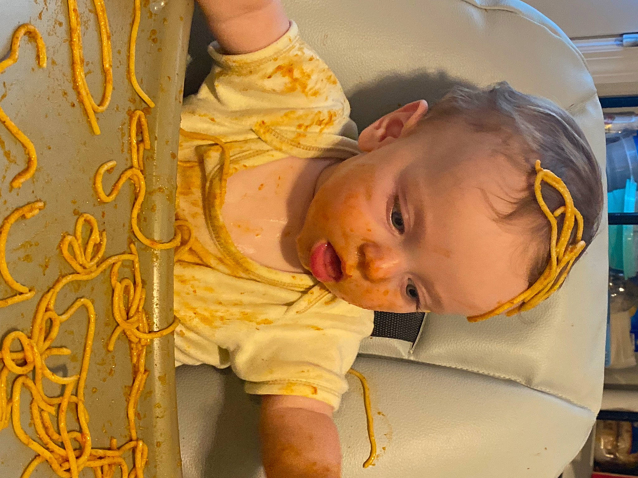 Asher is registered to the contest to win money with this photo: baby, baby_products, baby_safety, baby_toddler_clothing, cheek, child, comfort, fun, happy, infant_bed, leisure, mouth, nose, pattern, person, play, room, skin, toddler, wood