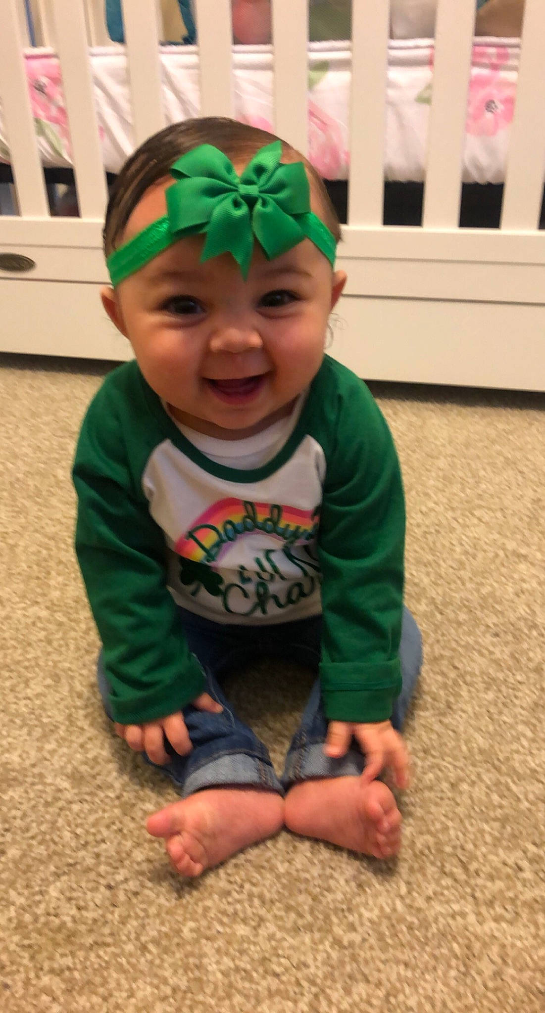 Kataleya joined the competition — help win amazing prizes! baby, baby_toddler_clothing, cap, child, costume_hat, facial_expression, fictional_character, flooring, fun, grass, green, happy, head, headgear, headwear, joy, person, personal_protective_equipment, play, product