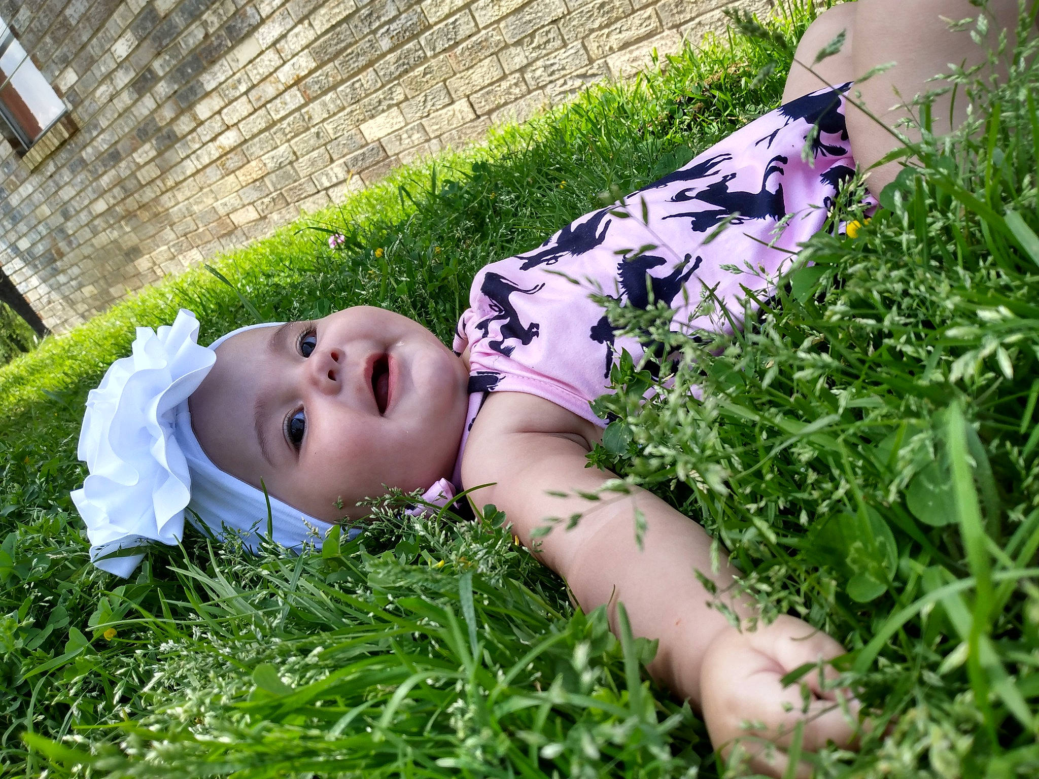 Ella'Rae is registered to the contest to win money with this photo: black_hair, eyewear, flash_photography, garden, grass, grass_family, grassland, groundcover, happy, headwear, human_leg, lawn, leaf, meadow, pattern, people_in_nature, person, plant, prairie, shrub