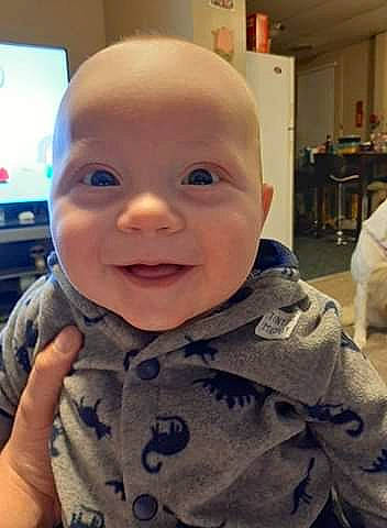 Xzavier is registered to the contest to win money with this photo: baby, baby_toddler_clothing, cheek, child, chin, eye, eyebrow, forehead, fun, gesture, hairstyle, happy, iris, lip, mouth, nose, person, skin, sleeve, smile