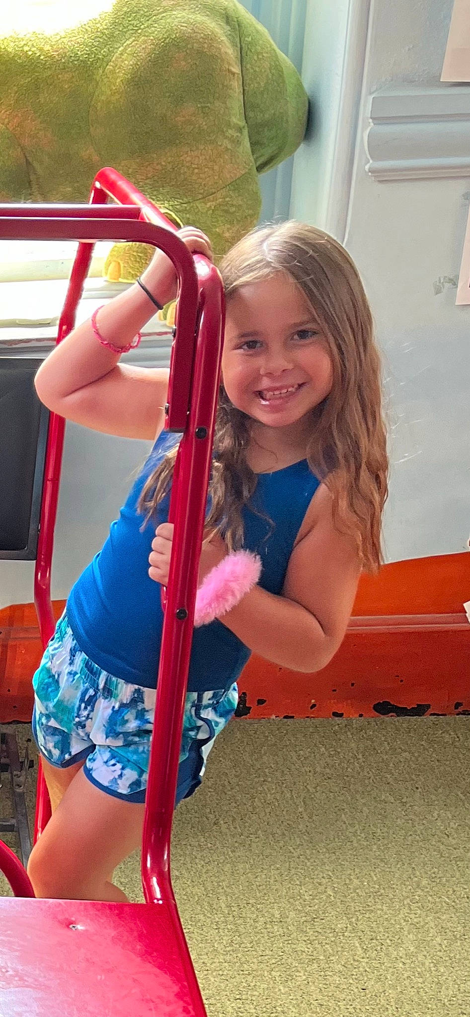 Myah joined the competition — help win amazing prizes! blond, child, city, elbow, electric_blue, fun, happy, human_leg, joy, leisure, outdoor_play_equipment, person, recreation, shorts, shoulder, smile, swing, t_shirt, thigh, toddler