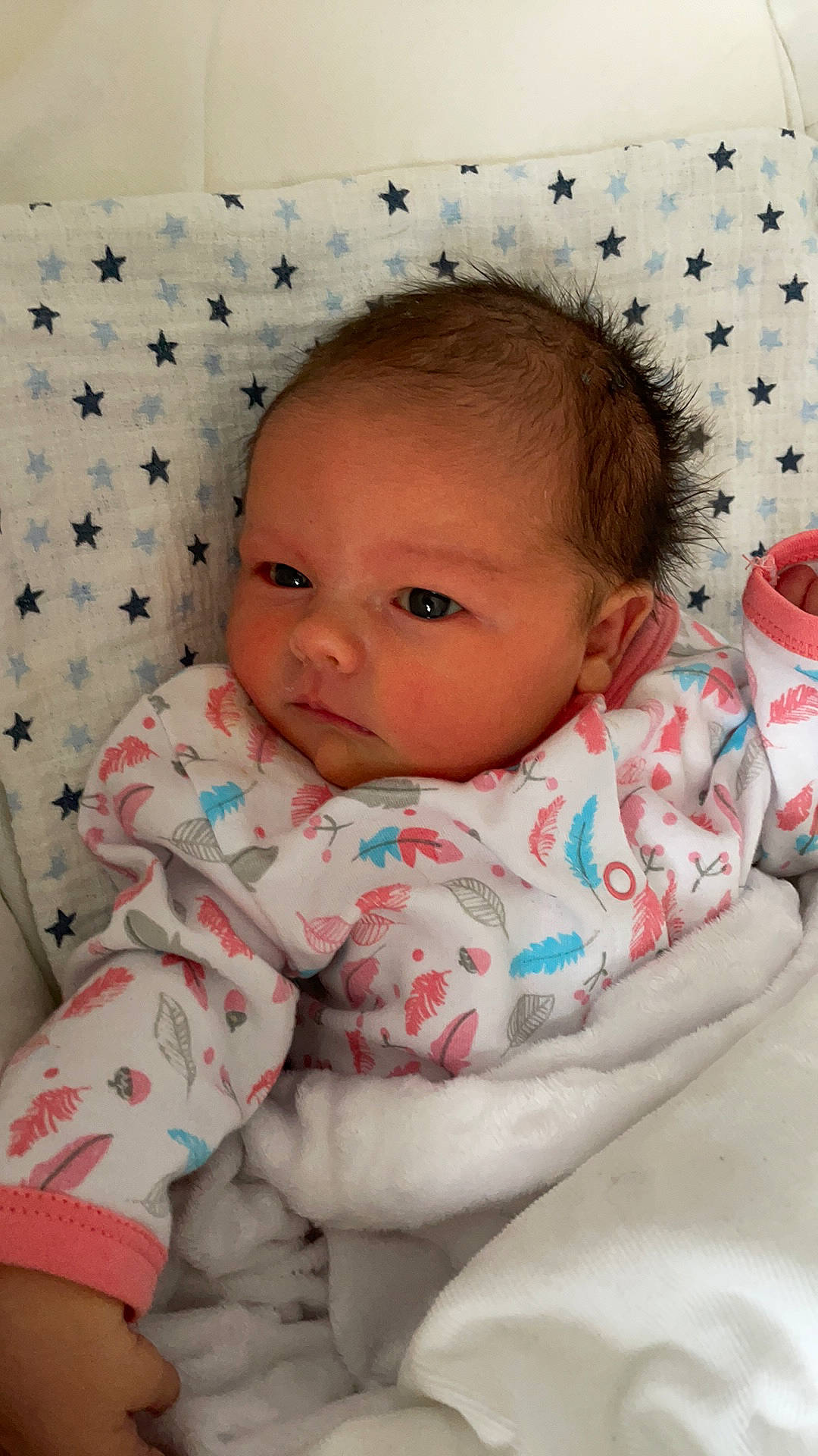 Kenna is registered to the contest to win money with this photo: baby, baby_sleeping, baby_toddler_clothing, cheek, chin, comfort, eye, face, facial_expression, head, iris, linens, lip, mouth, nose, person, pink, skin, sleeve, textile