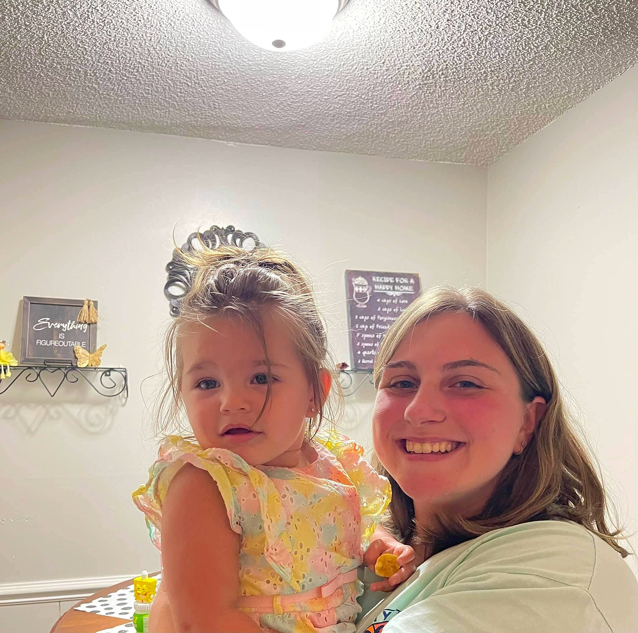 Mialina joined the competition — help win amazing prizes! baby_toddler_clothing, blond, ceiling, child, event, fashion_accessory, fun, gesture, happy, headband, headpiece, jewellery, joy, laugh, metal, person, room, shoulder, sitting, smile