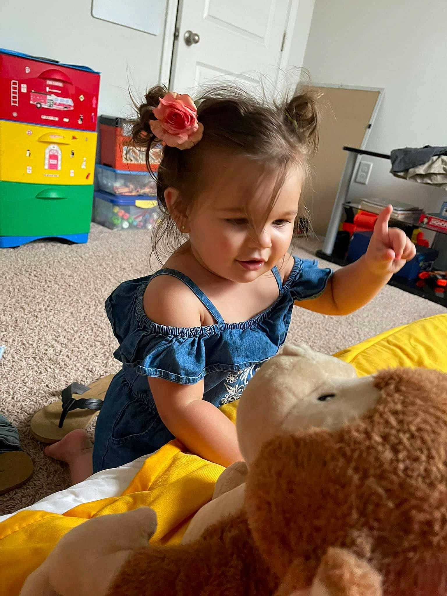 Mialina joined the competition — help win amazing prizes! baby, baby_toddler_clothing, child, flooring, fun, fur, happy, home_appliance, human_leg, kitchen_appliance, pattern, person, play, room, sitting, skin, teddy_bear, thigh, toddler, toy