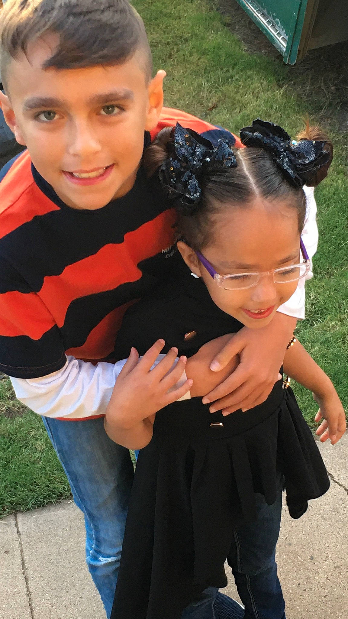 Amelía Gabriela joined the competition — help win amazing prizes! black_hair, child, event, face, facial_expression, finger, fun, gesture, grass, hand, happy, head, jewellery, joy, people, person, sitting, skin, smile, sunglasses