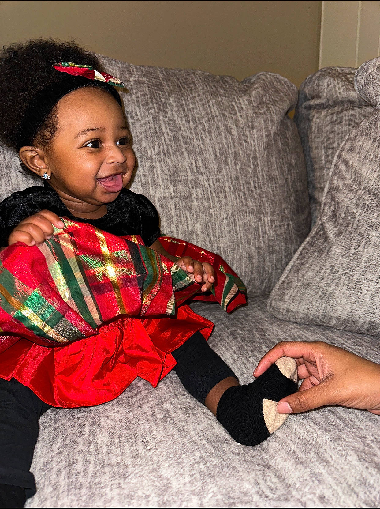 Blake joined the competition — help win amazing prizes! baby_toddler_clothing, child, comfort, couch, event, face, fashion_accessory, fashion_design, flash_photography, fun, fur, happy, human_leg, knee, person, room, sitting, sleeve, thigh, toddler