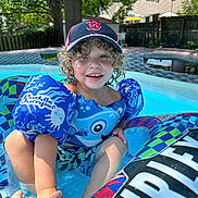 Liam joined the competition — help win amazing prizes! baseballcap, cap, clothing, face, hat, head, leisureactivities, person, photography, plant, pool, portrait, sport, summer, swimming, swimmingpool, swimwear, tree, water, watersports
