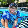 baseballcap, cap, clothing, face, hat, head, leisureactivities, person, photography, plant, pool, portrait, sport, summer, swimming, swimmingpool, swimwear, tree, water, watersports