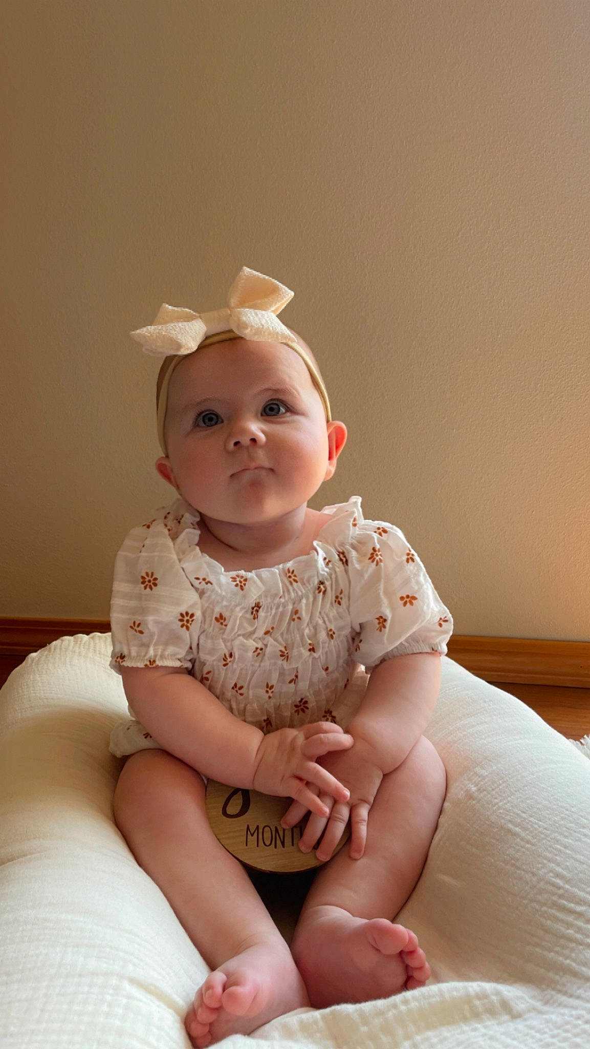 Adelina is registered to the contest to win money with this photo: arm, baby, baby_toddler_clothing, cheek, comfort, eye, flash_photography, foot, human_body, human_leg, joint, knee, neck, person, shoulder, sitting, skin, sleeve, thigh, thumb