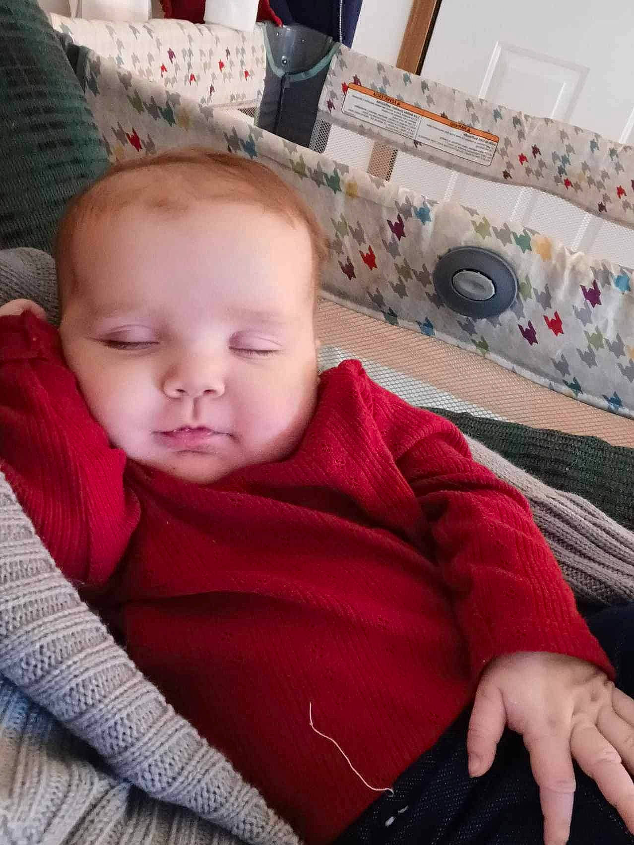 Haylee Duncan joined the competition — help win amazing prizes! baby, baby_products, baby_toddler_clothing, carmine, cheek, child, comfort, cool, flooring, fun, happy, lap, linens, nose, person, sitting, skin, sleeve, textile, toddler