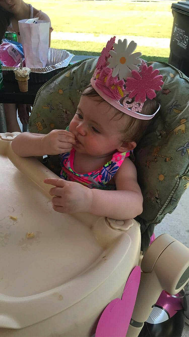 Emma'Rose joined the competition — help win amazing prizes! child, fashion_accessory, hat, headgear, person, pink, sun_hat, toddler