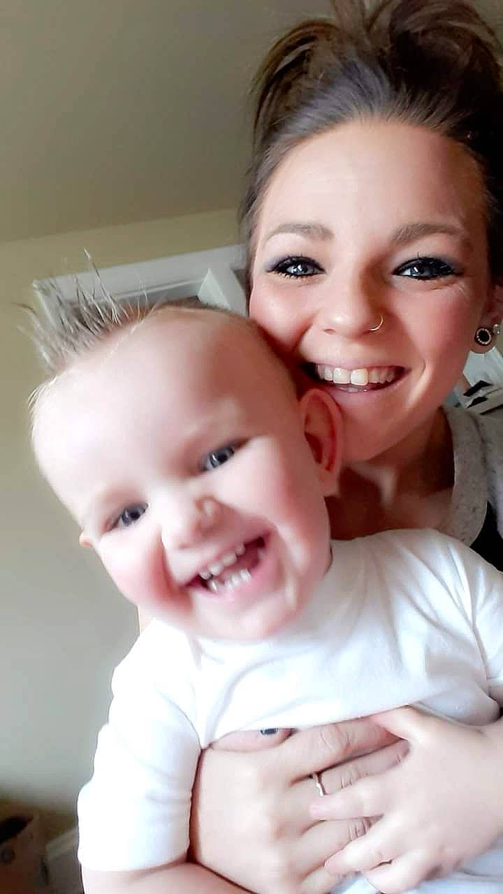 Caspyn is registered to the contest to win money with this photo: baby, cheek, child, chin, daughter, eyebrow, face, facial_expression, happy, head, joy, laugh, lip, mother, mouth, nose, person, skin, smile, toddler