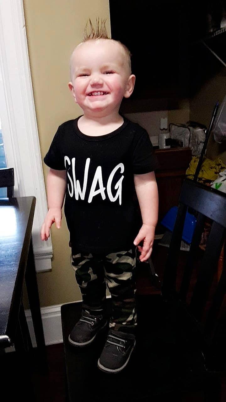 Caspyn joined the competition — help win amazing prizes! arm, cheek, child, cool, face, facial_expression, footwear, head, joint, joy, leg, male, person, product, shoe, shoulder, skin, sleeve, smile, standing