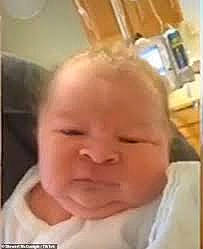 Demetrius is registered to the contest to win money with this photo: baby, baby_toddler_clothing, cheek, chest, child, ear, eye, eyelash, fun, happy, jaw, laugh, nose, pattern, person, portrait_photography, smile, thumb, toddler