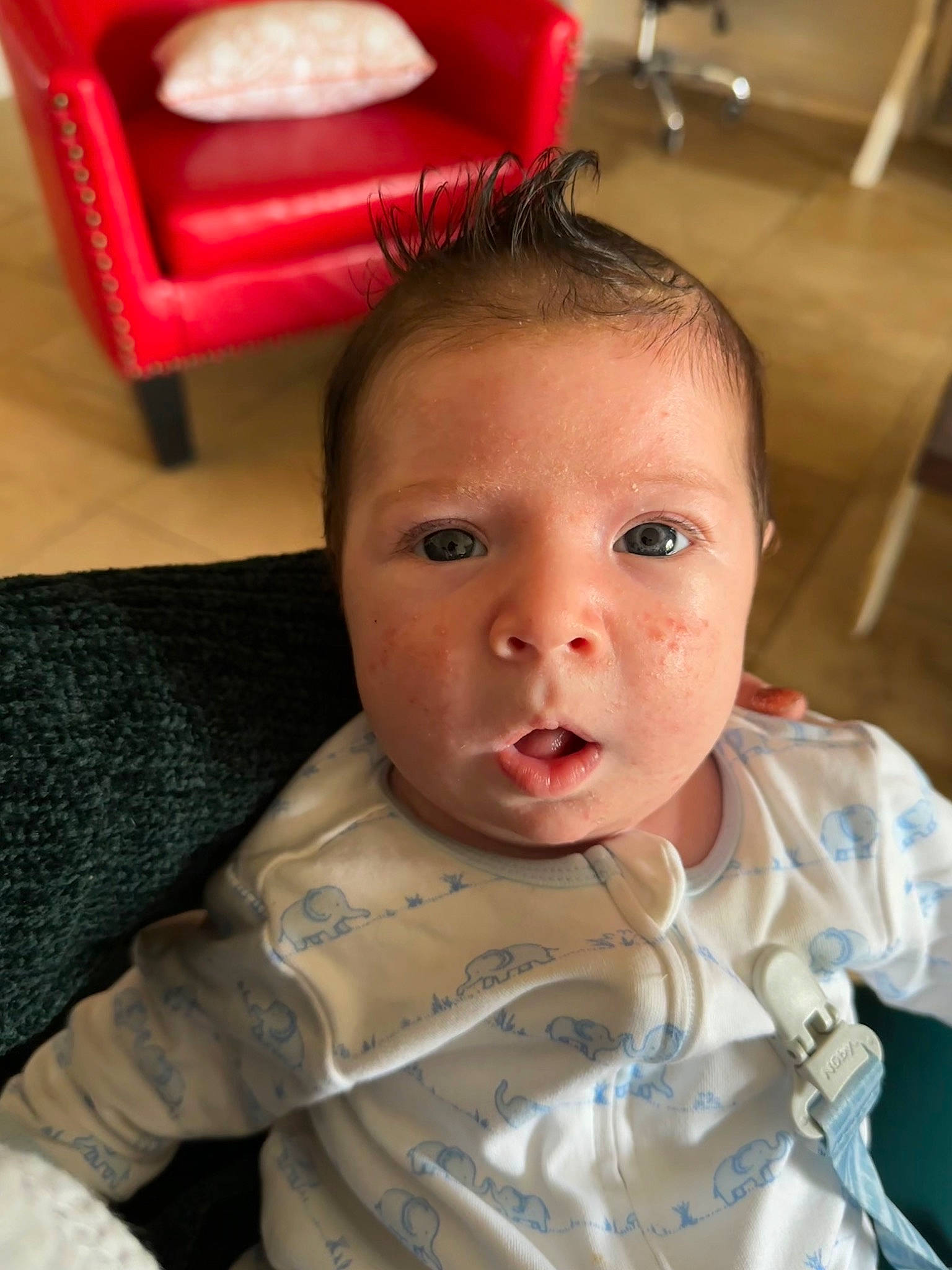 Thomas is registered to the contest to win money with this photo: baby, baby_toddler_clothing, cheek, chin, comfort, ear, eye, eyebrow, eyelash, face, forehead, happy, iris, lip, mouth, neck, nose, person, skin, sleeve