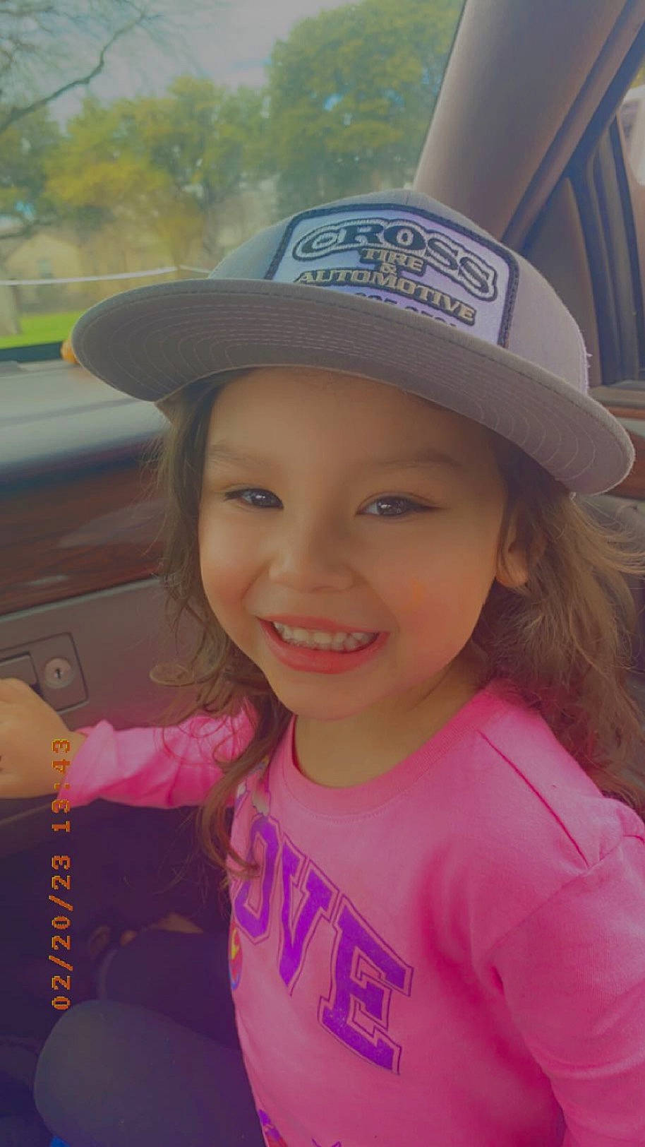 Sequoia joined the competition — help win amazing prizes! baseball_cap, cap, chin, cool, electric_blue, facial_expression, fun, hairstyle, happy, hat, headwear, joy, leisure, lip, magenta, person, pink, recreation, skin, smile