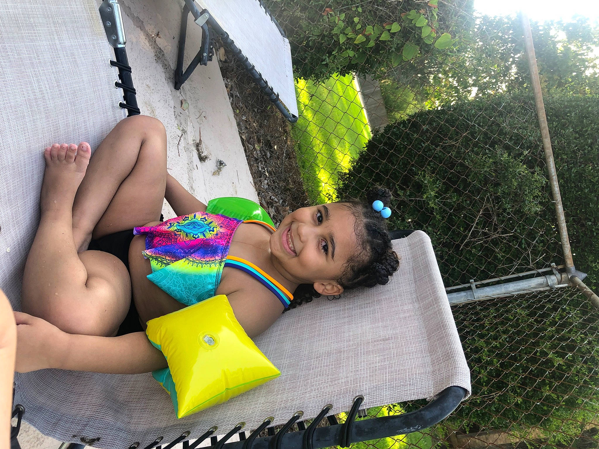 Ariah joined the competition — help win amazing prizes! black_hair, brassiere, comfort, fun, grass, happy, human_body, human_leg, joy, knee, leg, leisure, lingerie, outdoor_furniture, people_in_nature, person, swimsuit_top, swimwear, thigh, tree