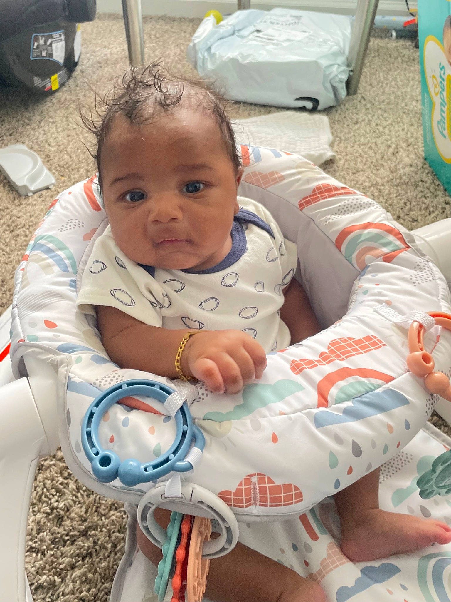 Makai joined the competition — help win amazing prizes! automotive_tire, baby, baby_products, baby_toddler_clothing, bib, cheek, child, eye, fun, grass, happy, leisure, person, sitting, skin, smile, tire, toddler, vacation, wheel