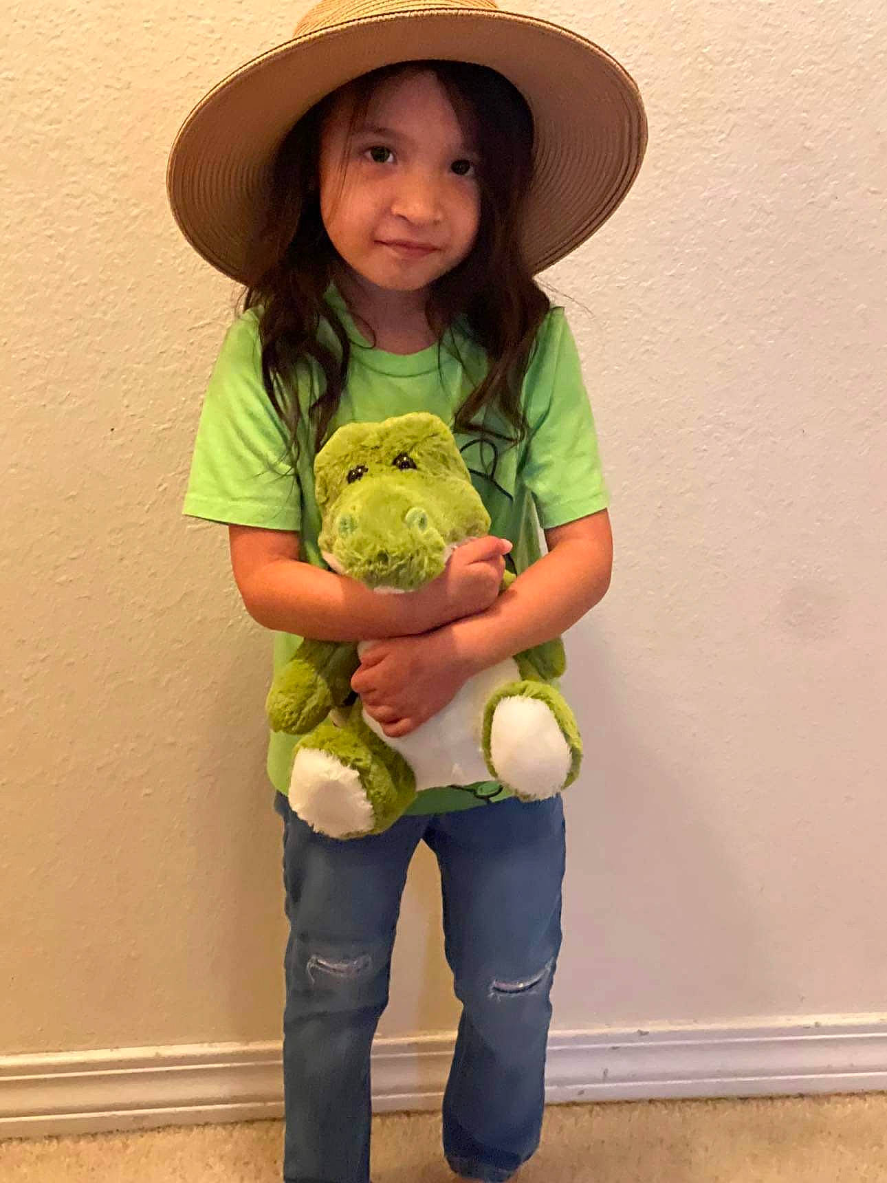 Johnna joined the competition — help win amazing prizes! child, cowboy_hat, elbow, face, fashion_accessory, fun, gesture, happy, hat, headgear, human_body, joy, knee, person, play, sleeve, sports_equipment, sun_hat, t_shirt, thigh
