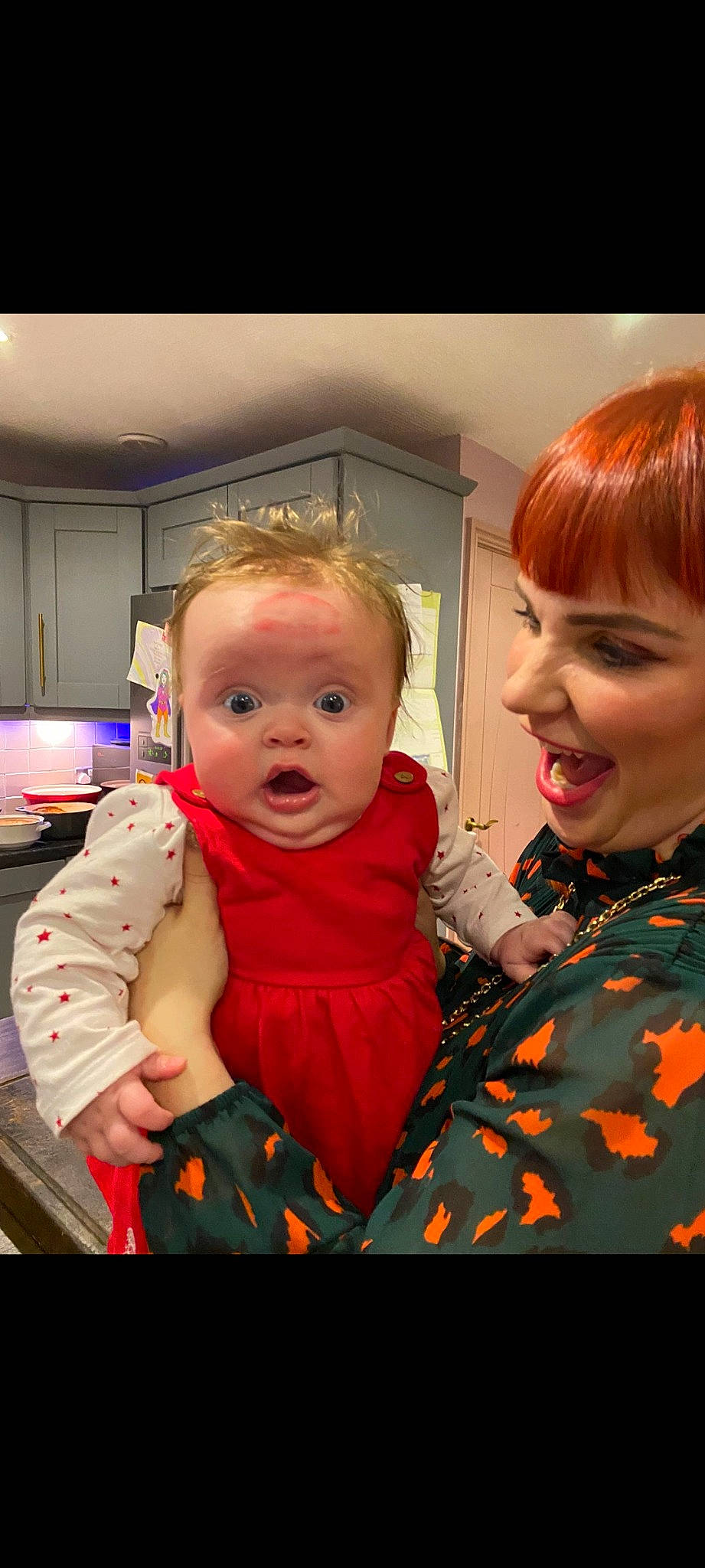 Primrose is registered to the contest to win money with this photo: baby, baby_toddler_clothing, bangs, cheek, child, event, eyelash, fun, hair_coloring, happy, iris, jewellery, joy, makeover, mouth, necklace, person, red_hair, room, skin