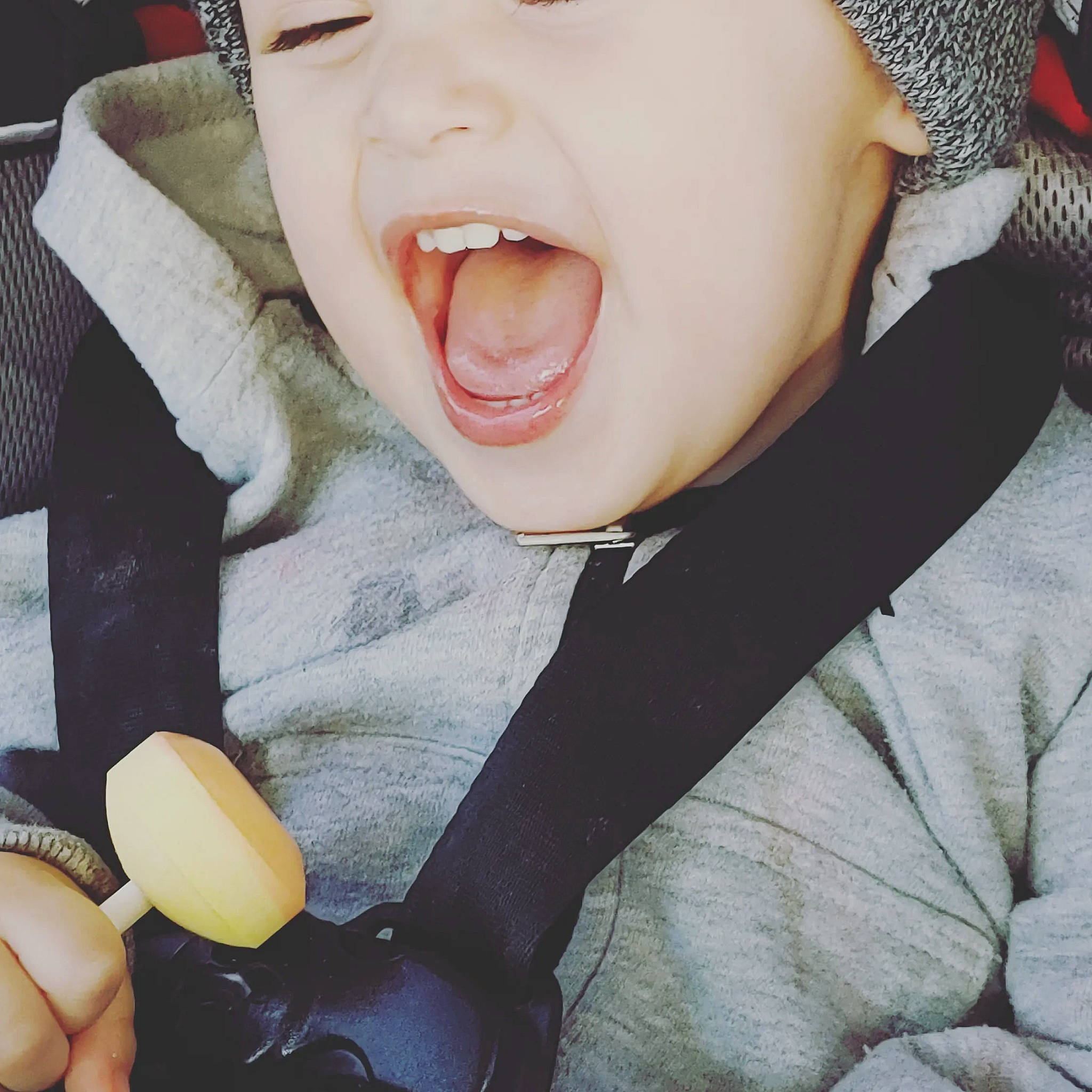 Kolt is registered to the contest to win money with this photo: baby, baby_toddler_clothing, cheek, comfort, eyelash, fashion_accessory, finger, gesture, happy, jacket, jaw, nail, nose, organ, person, personal_protective_equipment, selfie, sleeve, thumb, toddler