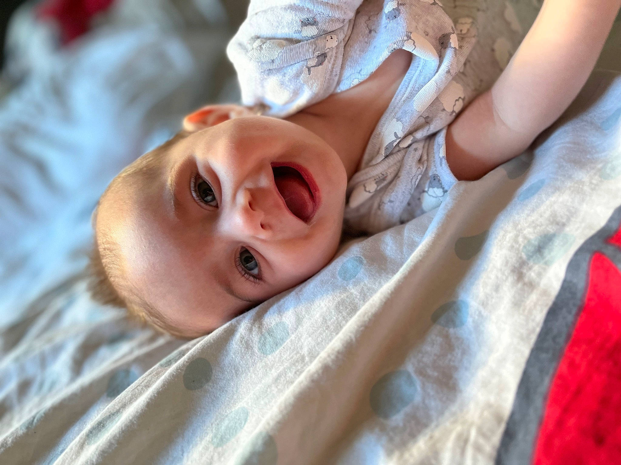 Mia Emy participe au concours pour gagner de l'argent avec cette photo : baby, child, comfort, dress, eye, eyebrow, eyelash, gesture, grass, happy, hat, linens, lip, nose, person, plant, skin, smile, toddler, tree