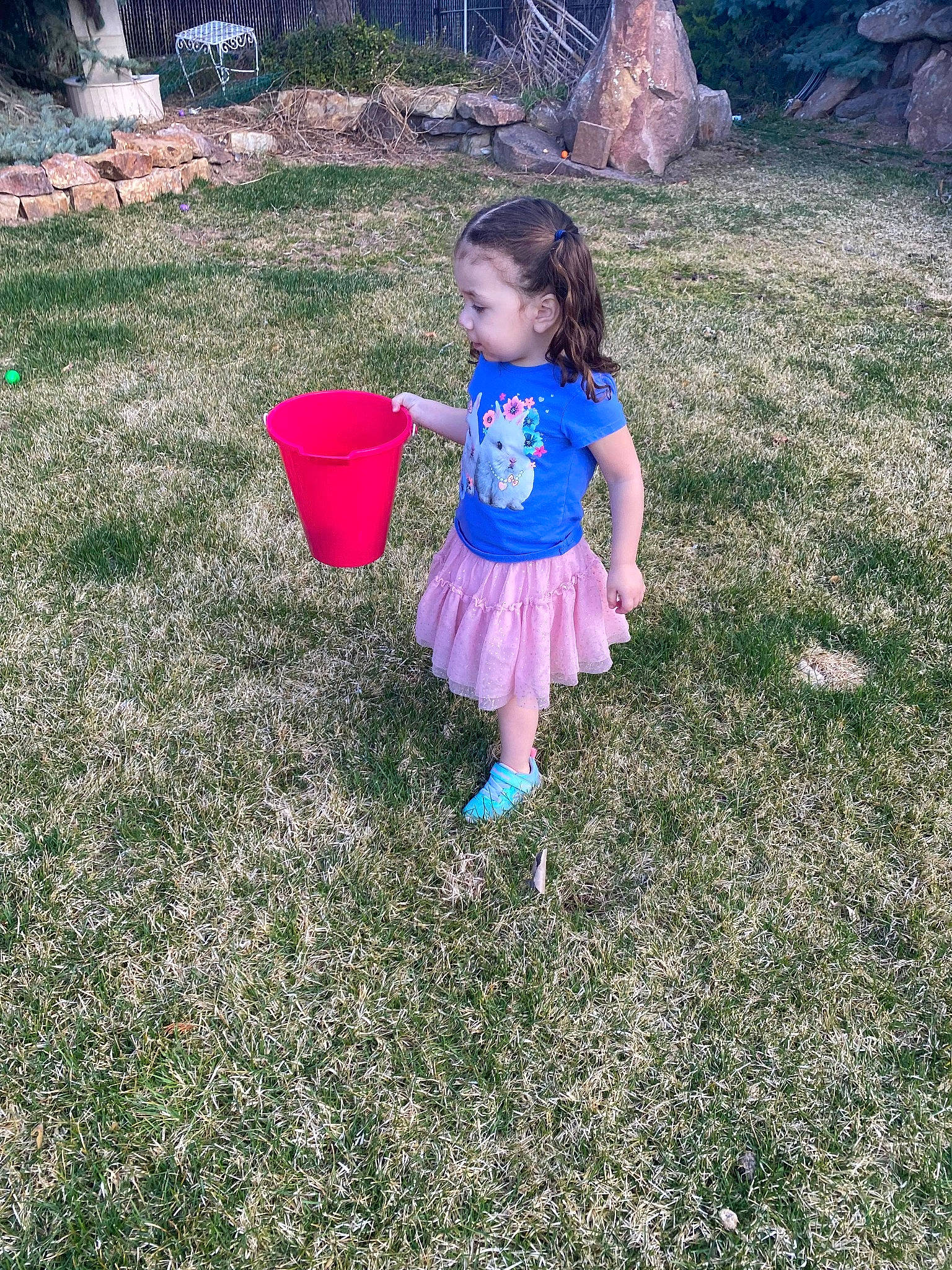 Adilyn Jane is registered to the contest to win money with this photo: baby_toddler_clothing, child, dress, electric_blue, fun, garden, grass, grassland, happy, landscape, leisure, magenta, meadow, people_in_nature, person, plant, play, recreation, soil, toddler