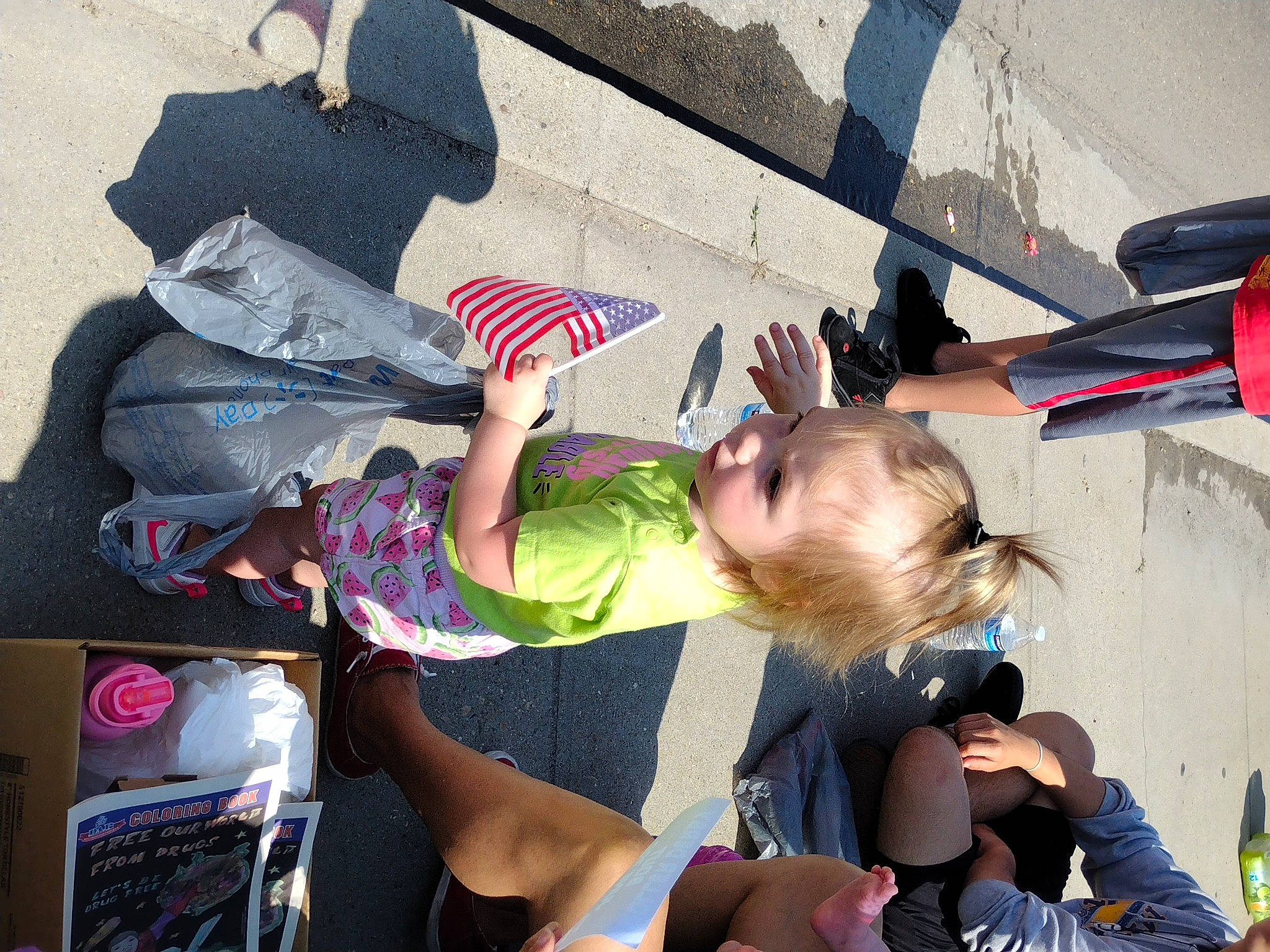 Sammie joined the competition — help win amazing prizes! event, flag, flag_of_the_united_states, fun, happy, leisure, person, public_space, shorts, thigh, toddler, travel