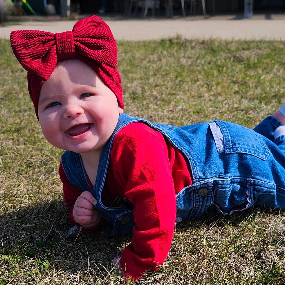 Sable joined the competition — help win amazing prizes! baby, clothing, coat, face, grass, happy, hat, head, hosiery, jacket, jeans, nature, outdoors, pants, park, person, photography, plant, portrait, sock