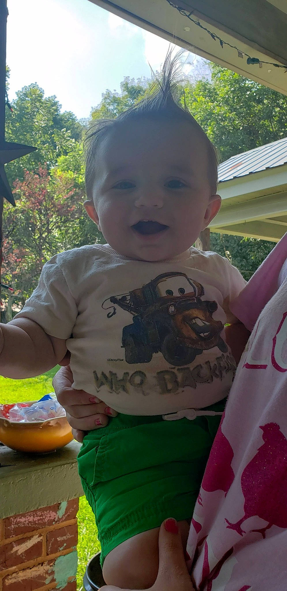 Allen joined the competition — help win amazing prizes! adaptation, child, community, cool, facial_expression, fun, grass, happy, leisure, mouth, people, person, public_space, recreation, skin, sky, sleeve, t_shirt, toddler, tree