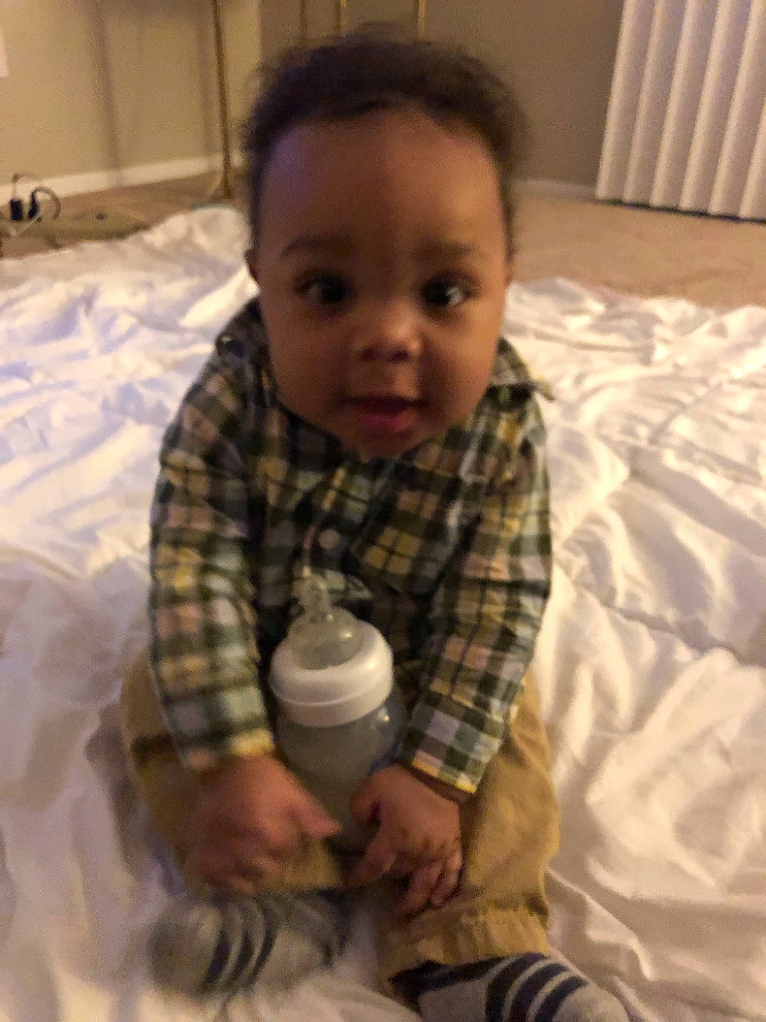 Jaylyn is registered to the contest to win money with this photo: baby, cheek, child, eye, face, head, person, smile, toddler