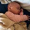 Octavia joined the competition — help win amazing prizes! baby, sleeping, blanket, bed, infant, peaceful, cozy, pink_clothing, face, head, child, rest, indoor, soft_light, cute, newborn, portrait, relaxation, comfort, person