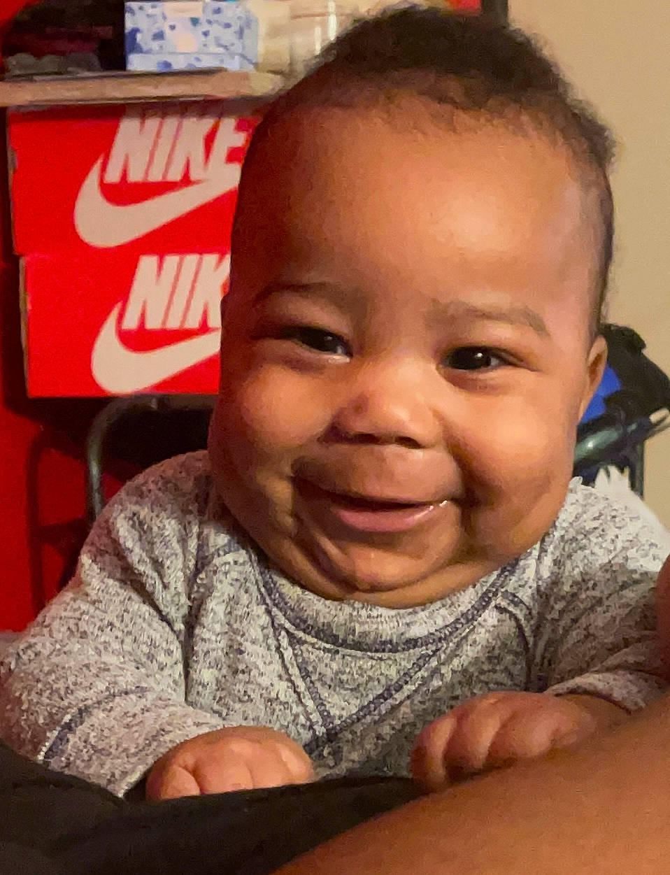 Denzel joined the competition — help win amazing prizes! cheek, chin, ear, eyebrow, facial_expression, finger, forehead, gesture, hand, happy, joy, lip, mouth, neck, nose, organ, person, skin, sleeve, smile