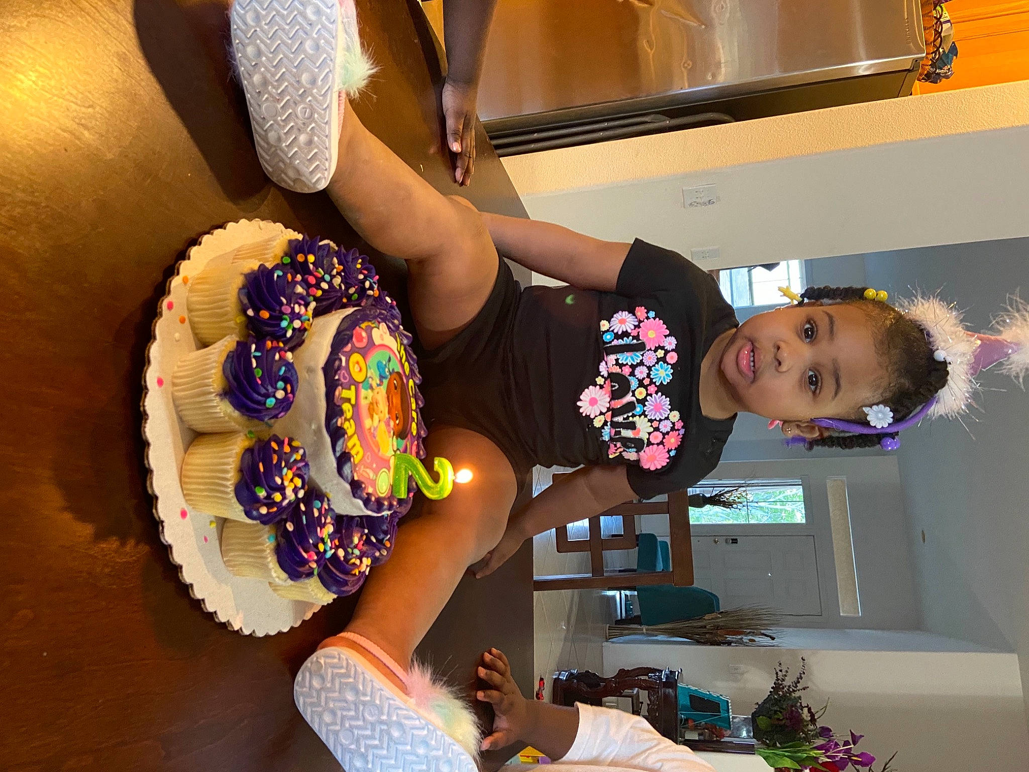 Peyton joined the competition — help win amazing prizes! baked_goods, child, person, sweetness, toddler