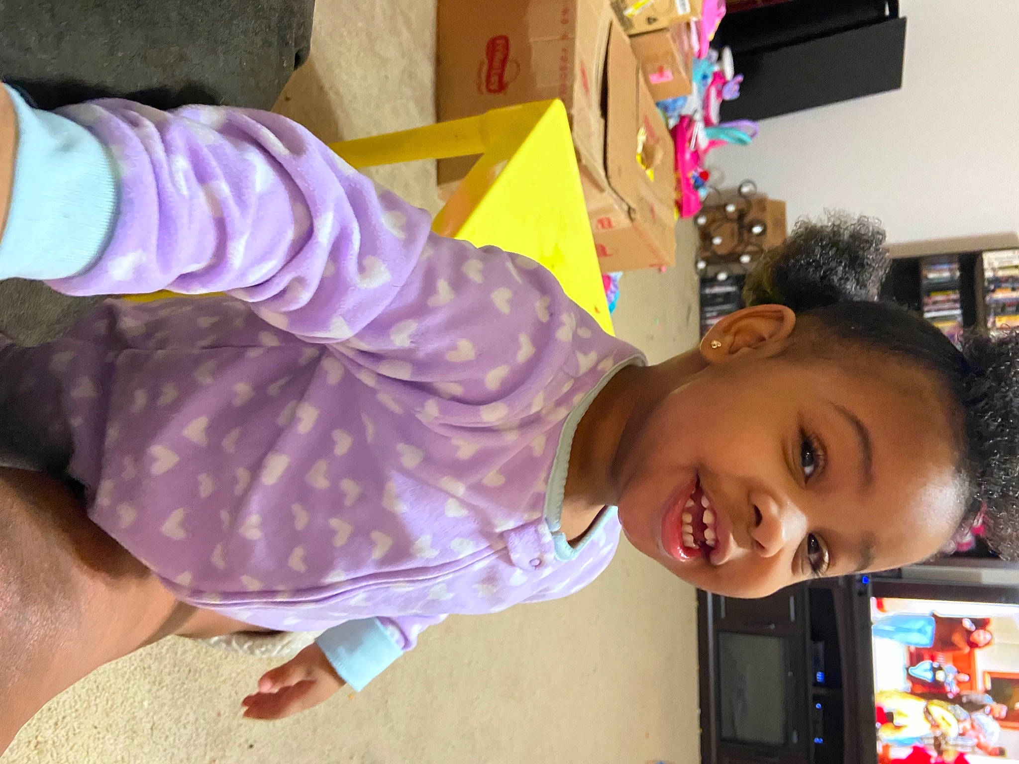 Peyton is registered to the contest to win money with this photo: child, person, pink, smile