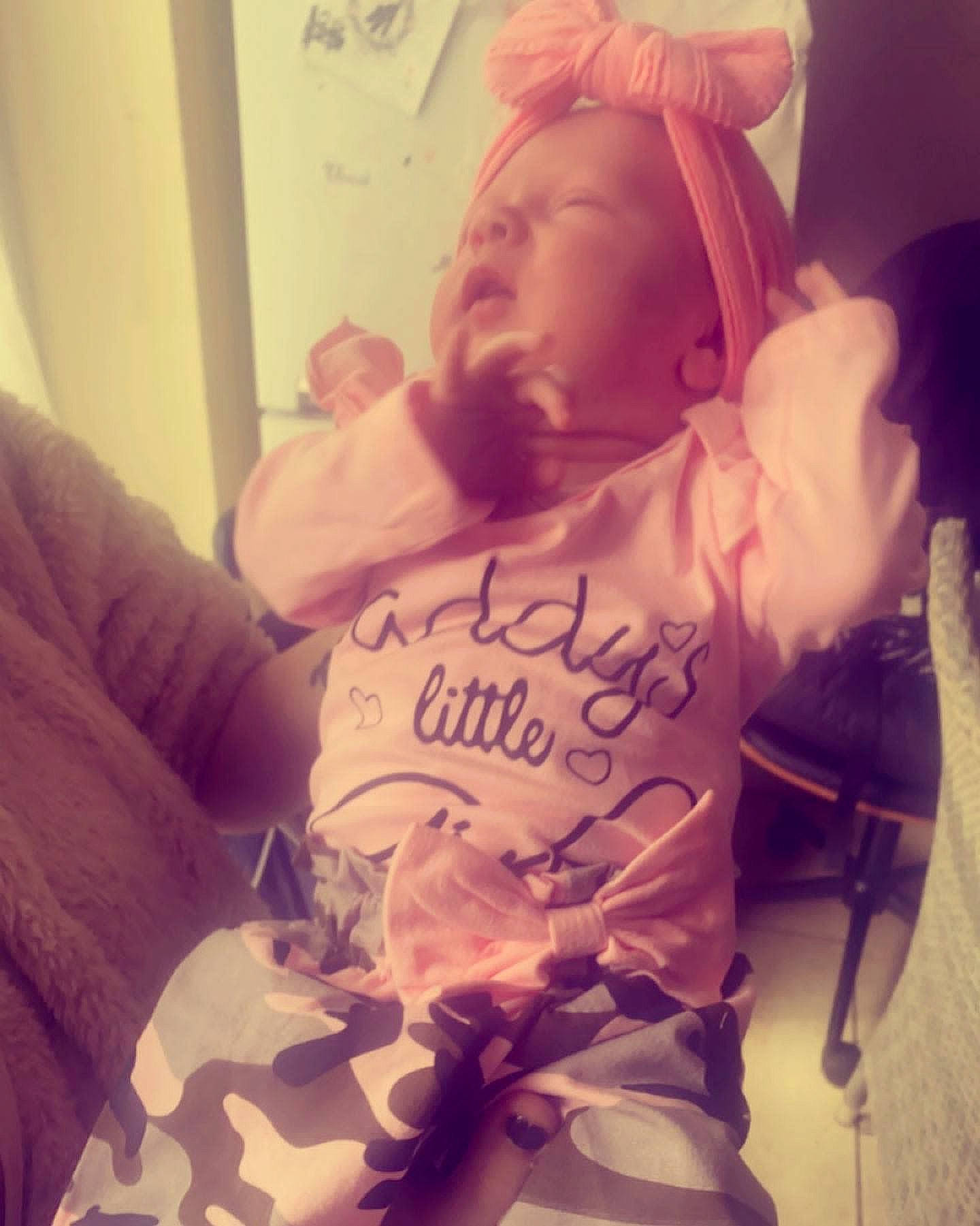 Megan-rose is registered to the contest to win money with this photo: baby, baby_sleeping, bedding, child, cloud, comfort, cool, flesh, font, happy, jaw, linens, mouth, person, pillow, pink, sleeve, square, t_shirt, thumb