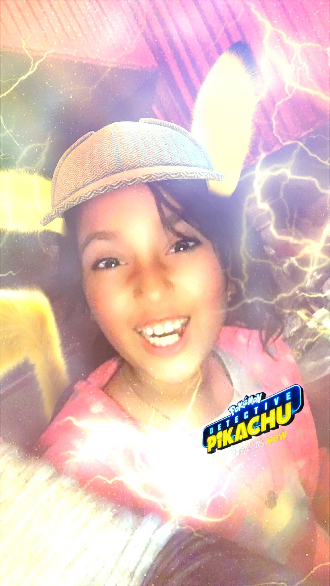 Analia is registered to the contest to win money with this photo: cool, fun, happy, headwear, joy, nose, person, selfie, smile