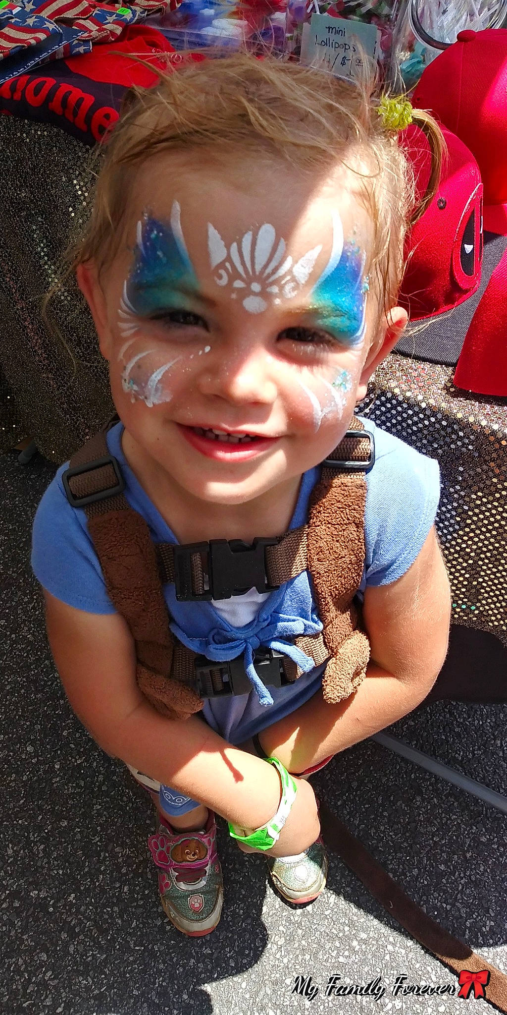 Hayleigh joined the competition — help win amazing prizes! blue, child, cool, costume, electric_blue, eye, face, fictional_character, fun, glasses, hair, head, joy, person, smile, toddler
