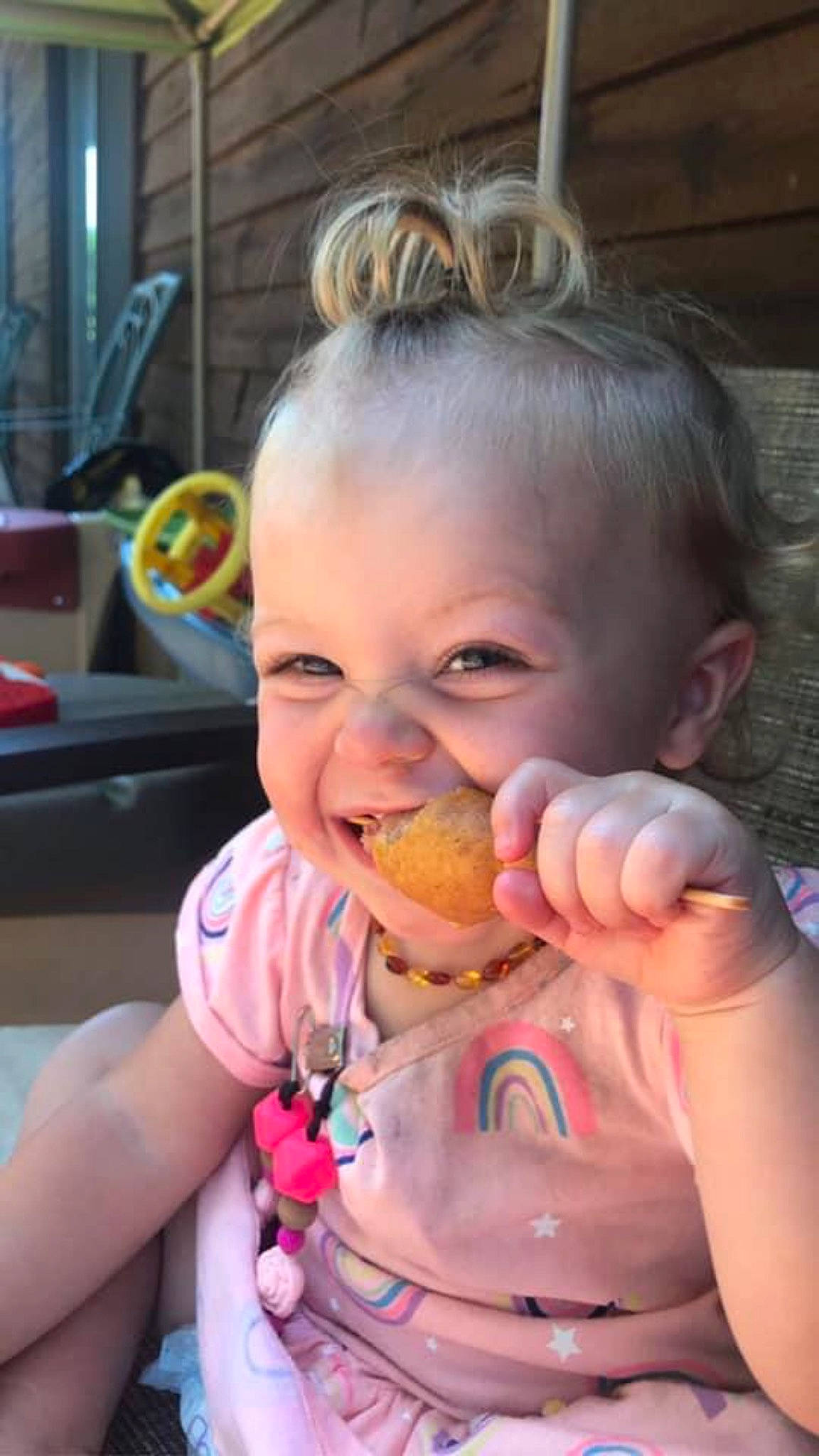 Ayvah joined the competition — help win amazing prizes! baby, cheek, child, eating, face, food, joy, mouth, neck, person, toddler, vacation