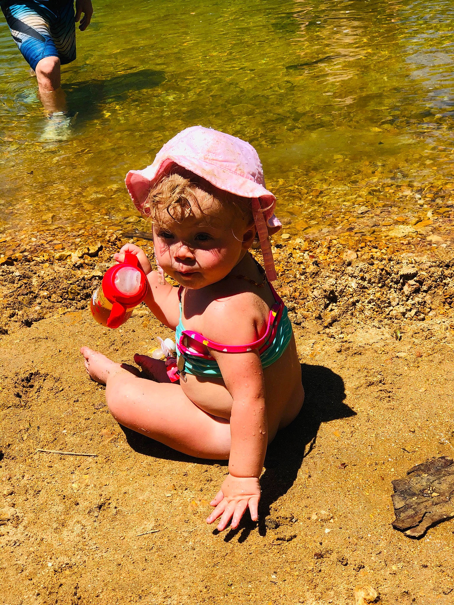 Ayvah joined the competition — help win amazing prizes! child, fun, happy, hat, headgear, leisure, mud, person, plant, play, recreation, smile, soil, summer, sun_hat, toddler, tree, vacation, water
