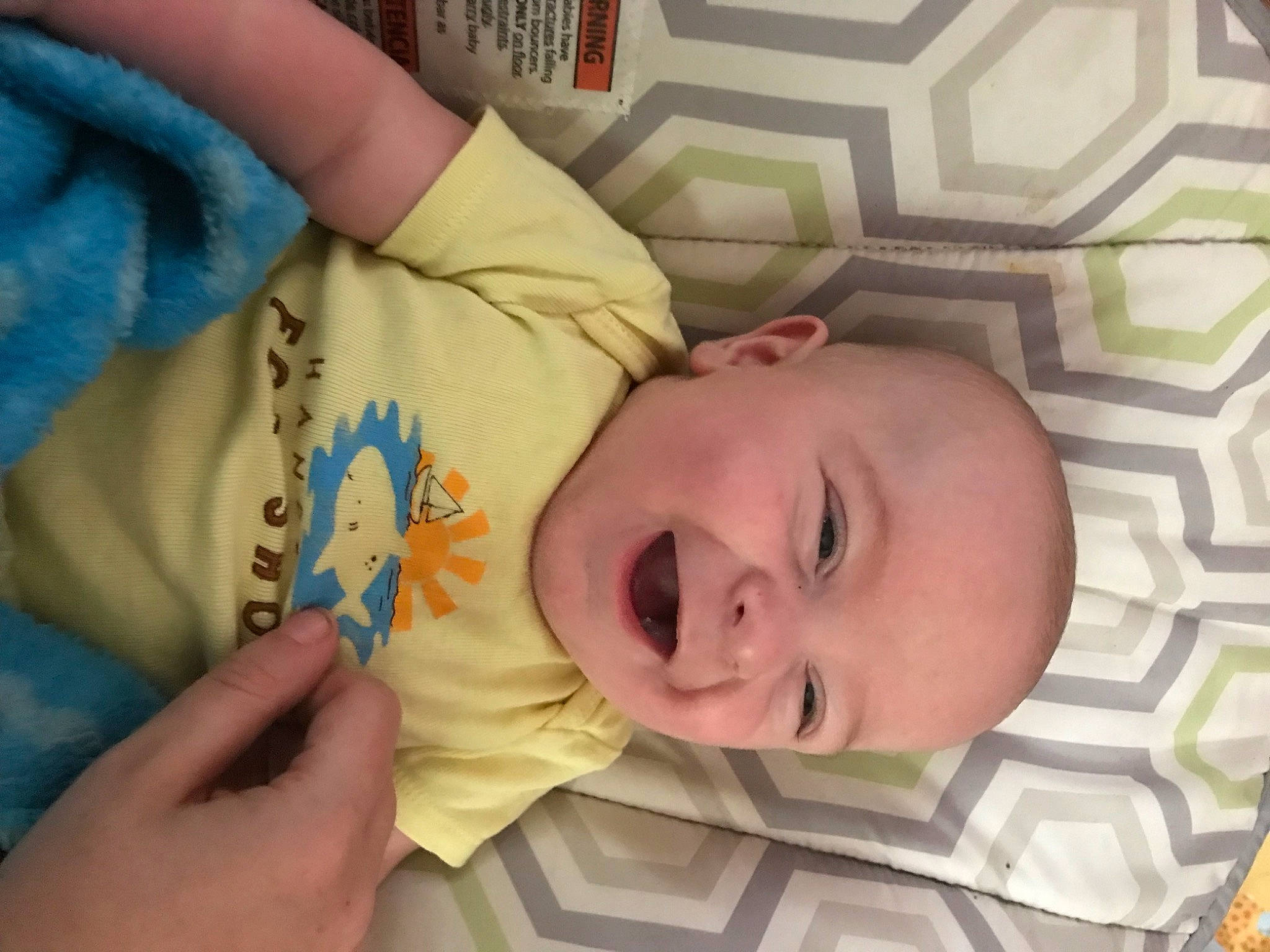 Jacob joined the competition — help win amazing prizes! baby, baby_laughing, baby_products, baby_safety, baby_toddler_clothing, cheek, child, comfort, eyebrow, finger, fun, happy, iris, linens, nose, person, room, skin, smile, thumb