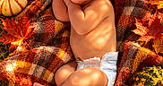 Christian is registered to the contest to win money with this photo: newborn, baby, sleeping, portrait, autumn, fall, pumpkin, gourd, maple_leaf, blanket, plaid, diaper, outdoor, nature, seasonal, cozy, peaceful, infant, still_life, photography